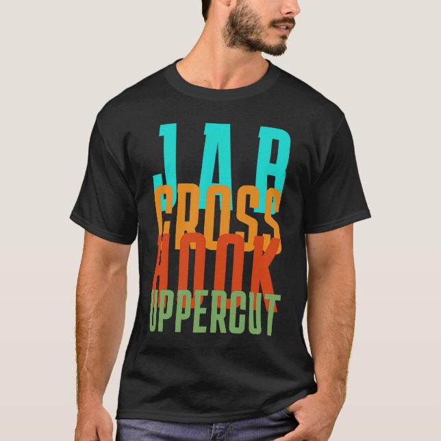 Camiseta Jab Cross Hook Uppercut   Boxing  3 (Anverso)