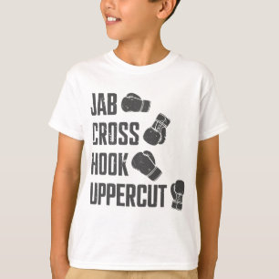 Camiseta Jab Cross Hook Uppercut Entrenamiento Divertido de