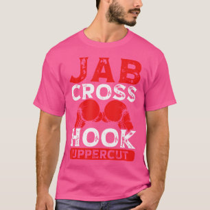 Camiseta Jab Cross Hook Uppercut Mma Kickboxing Kickbox