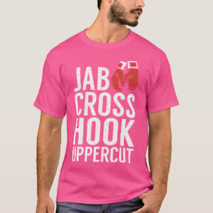 Camiseta Jab Cross Hook Uppercut Sport Figher Boxer