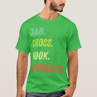 Camiseta Jab Cross Hook Uppercut Unise retro