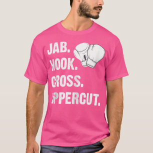 Camiseta Jab Hook Cross Uppercut Funny Martial Arts Kickbox