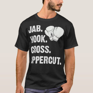Camiseta Jab Hook Cross Uppercut Funny Martial Arts Kickbox