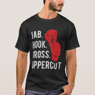Camiseta Jab, Hook, Cross, Uppercut - Kickboxing y Boxeo