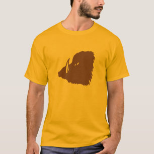 Camiseta jabalí perfil logotipo