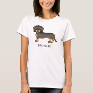 Camiseta Jabalí Perro Salchicha Pelo de Alambre Caricatura