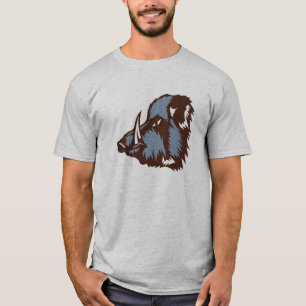 Camiseta jabalí salvaje logotipo