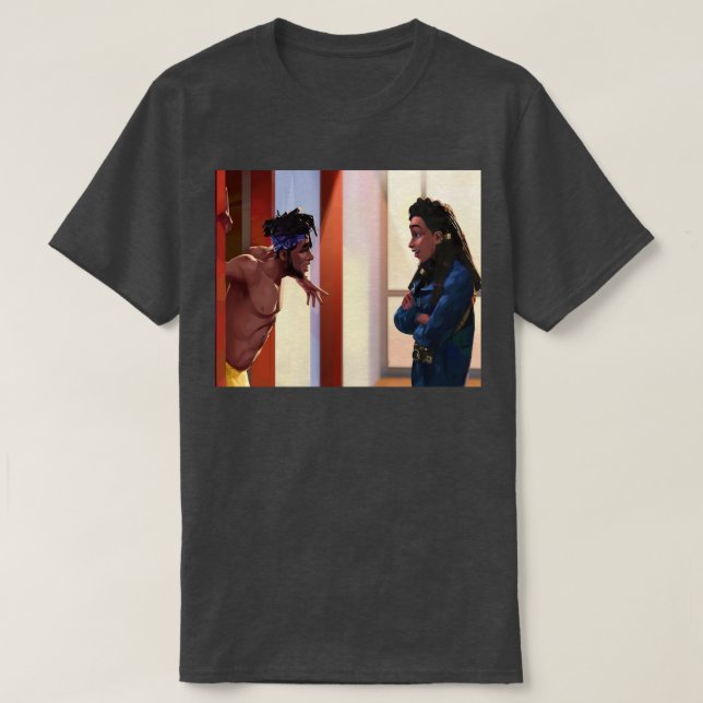 Camiseta Jabari entgaláctico y Meadow (Diseño del anverso)