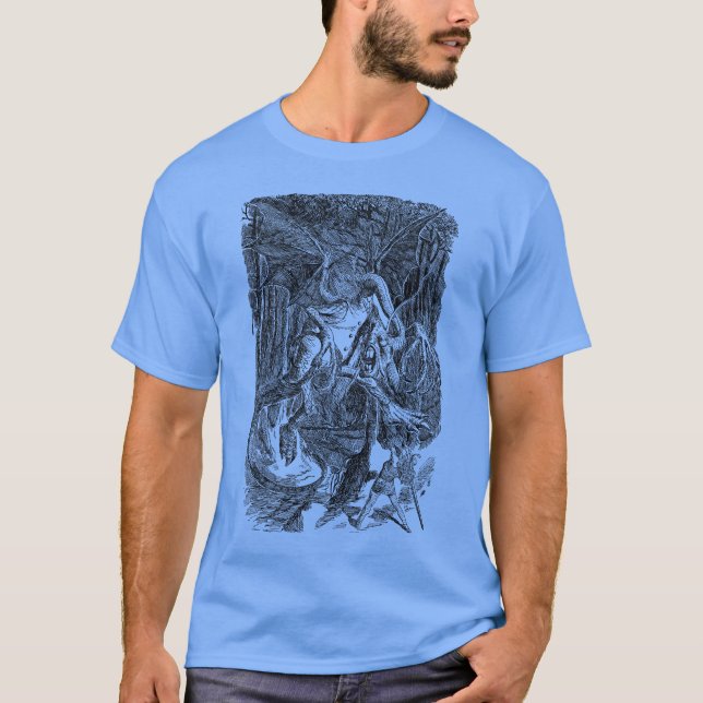 Camiseta Jabberwocky: Un viaje al reino (Anverso)