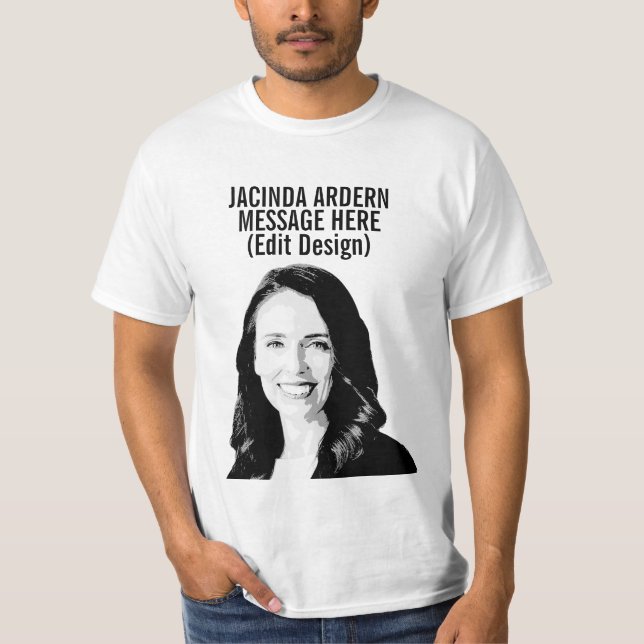 CAMISETA JACINDA ARDERN PERSONALIZADO (Anverso)
