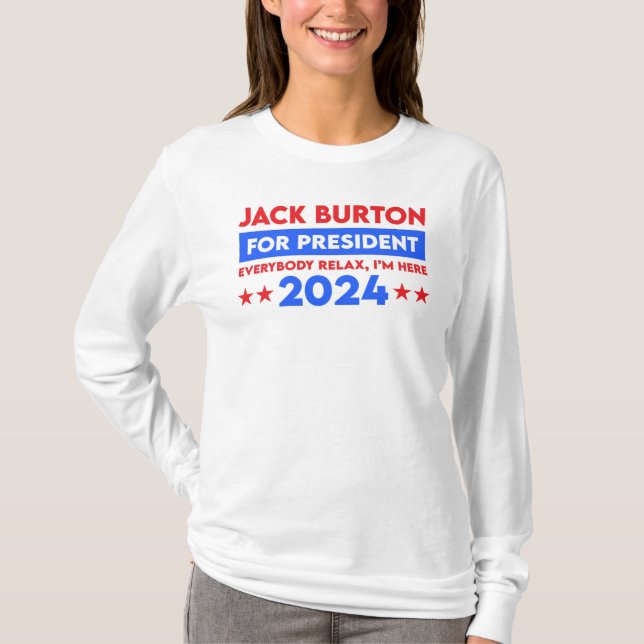 Camiseta Jack Burton para la presidencia 2024 (Anverso)