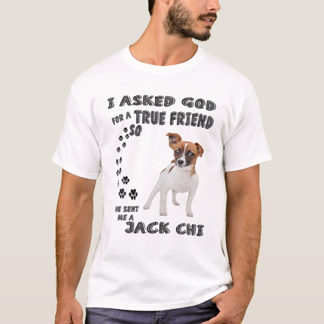 Camiseta Jack Chi Cote Mom, Jackhuahua Dad Art, Cute Jacka (Anverso)