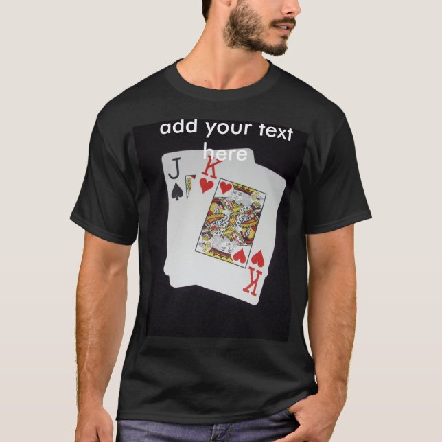Camiseta Jack De Póquer Y Tarjetas King (Anverso)