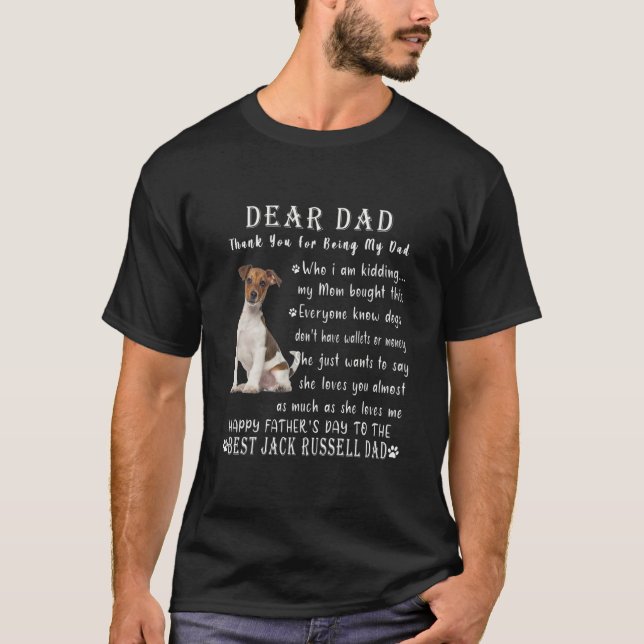 Camiseta Jack el Día del Padre de los Amantes Mascotas (Anverso)