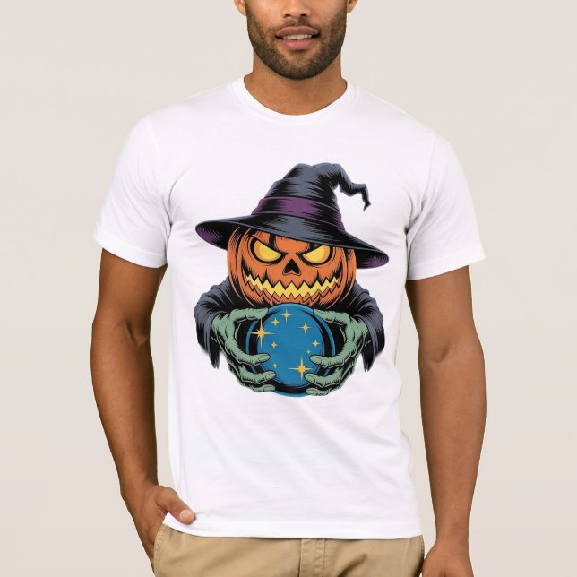 Camiseta Jack Halloween adivino de la fortuna (Anverso)