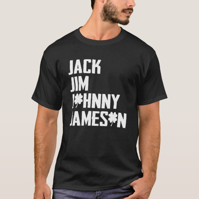 Camiseta Jack Jim Johnny y Jameson Fathers St. Patrick's Da (Anverso)