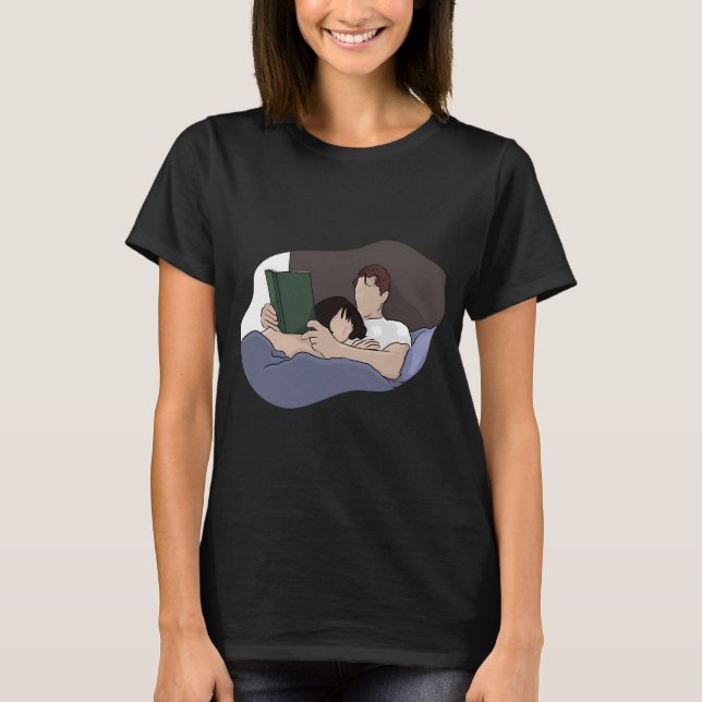 Camiseta Jack leyendo en la cama (Anverso)