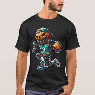 Camiseta Jack O Lantern Basketball Sport Team Pumpkin Funny