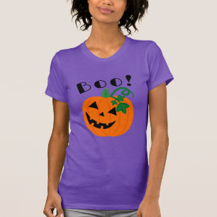 Camiseta Jack O Lantern Boo personalizado de Halloween Purp