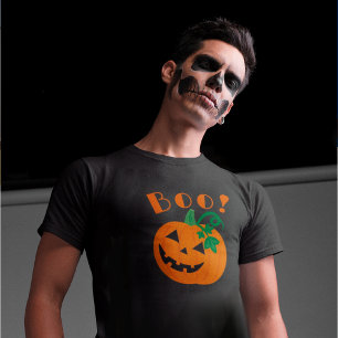 Camiseta Jack O Lantern Boo personalizado naranja negro