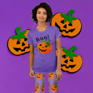 Camiseta Jack O Lantern Boo personalizado naranja negro