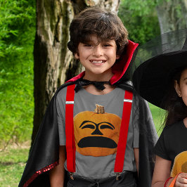 Camiseta Jack o' Lantern Cara infeliz, calabaza de Hallowee