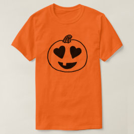Camiseta Jack o Lantern Emoji ojos cardíacos emoji hallowee