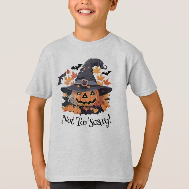 Camiseta Jack-o-Lantern en Halloween, Gorra de brujas (Anverso)