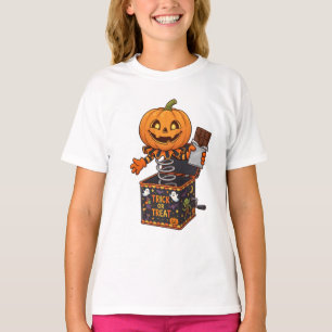Camiseta Jack o Lantern en la Caja Halloween