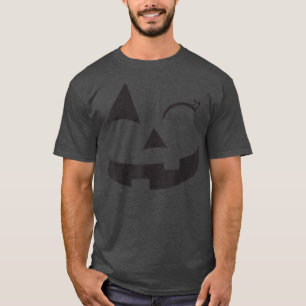 Camiseta Jack O Lantern Face Pumpkin Eyelashes Halloween Co