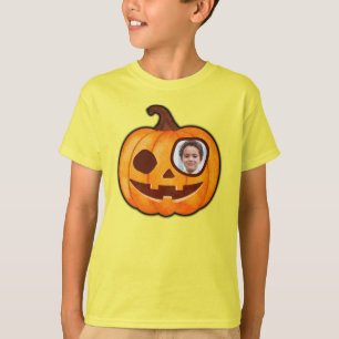 Camiseta Jack o lantern foto del personalizado mono calabaz