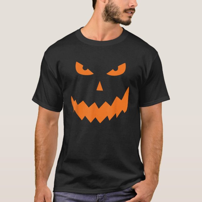 Camiseta Jack o Lantern Gigante de calabaza de cara de Hall (Anverso)