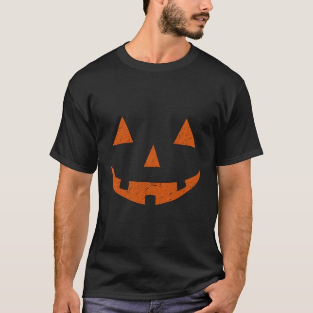 Camiseta Jack O Lantern Jackolantern Pumpkin Face (Anverso)