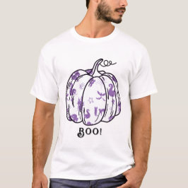 Camiseta Jack-O’-Lantern malva y espeluznante