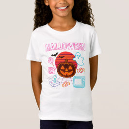 Camiseta Jack-O’-Lantern Neon Halloween Cloex Unisex