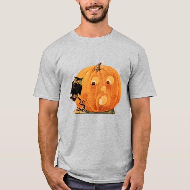 Camiseta Jack O Lantern & Owl (Anverso)