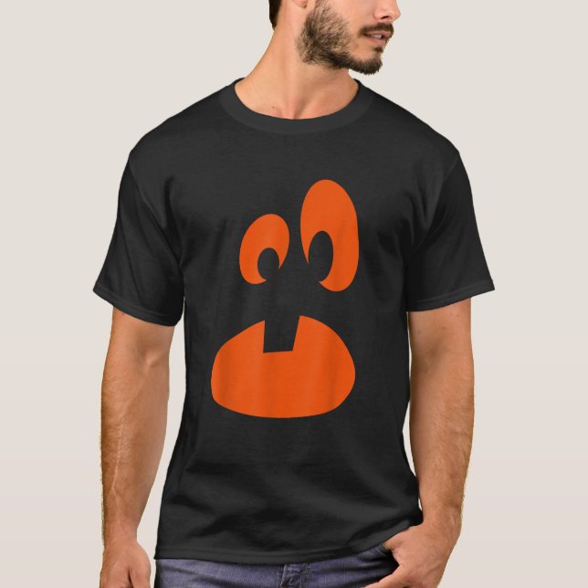 Camiseta Jack O Lantern Pumpkin Face Funny Halloween Costum (Anverso)