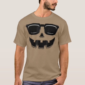 Camiseta Jack O Lantern Pumpkin Face Gafas de sol Funny Hal