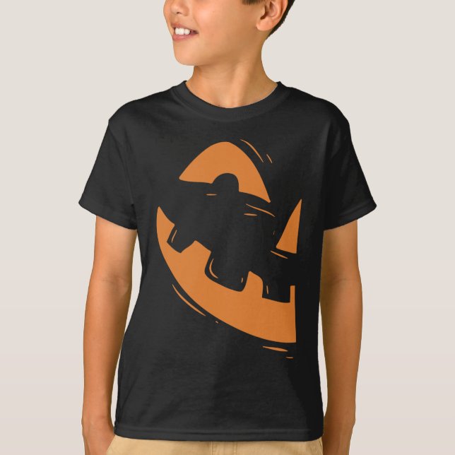 Camiseta Jack-O-Lantern Pumpkin Face Halloween Matching Co (Anverso)