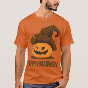 Camiseta Jack O Lantern Pumpkin Face Happy Halloween