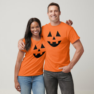 Camiseta Jack O Lantern Pumpkin Face Naranja Halloween