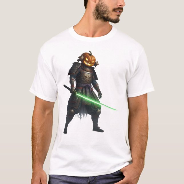 Camiseta Jack-o'-lantern Samurai (Anverso)