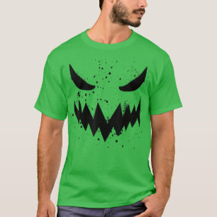 Camiseta Jack O Lantern Scary Pumpkin Face Funny Halloween