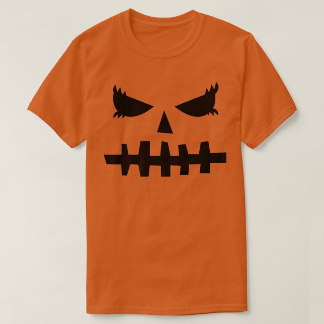 Camiseta Jack O Lantern Scary Pumpkin Halloween Costume  (Diseño del anverso)