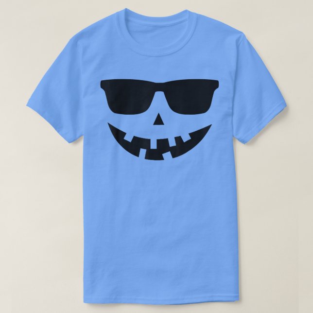 Camiseta Jack O Lantern Sunglasses Pumpkin Funny Halloween  (Diseño del anverso)