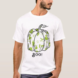 Camiseta Jack-O’-Lantern verde lindo y fantasmagórico