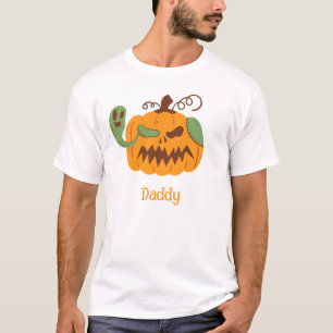 Camiseta Jack-o'-Lantern y Bones espantaron a papá de Hallo