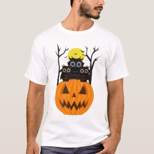 Camiseta Jack O lantern y Owls