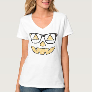 Camiseta Jack-O-Linterna del vintage con los vidrios