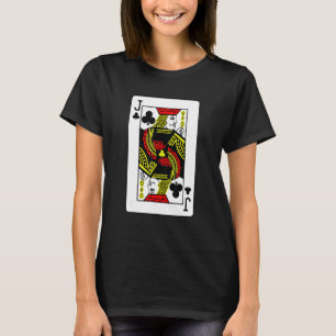 Camiseta Jack Of Clubs Juegos de cartas de póquer Jugando C